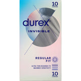 Ultra-thin Durex Invisible condoms providing heightened sensitivity and secure comfort for intimate moments.