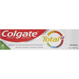 Colgate Total Antibacterial Toothpaste Original offers 12-hour protection for teeth, gums, and fresh breath with advanced fluoride formula.