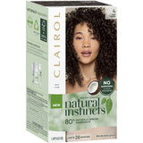 Clairol Natural Instincts Nutmeg 4 Dark Brown hair color enhances hair with 80% natural ingredients for rich, healthy-looking results.