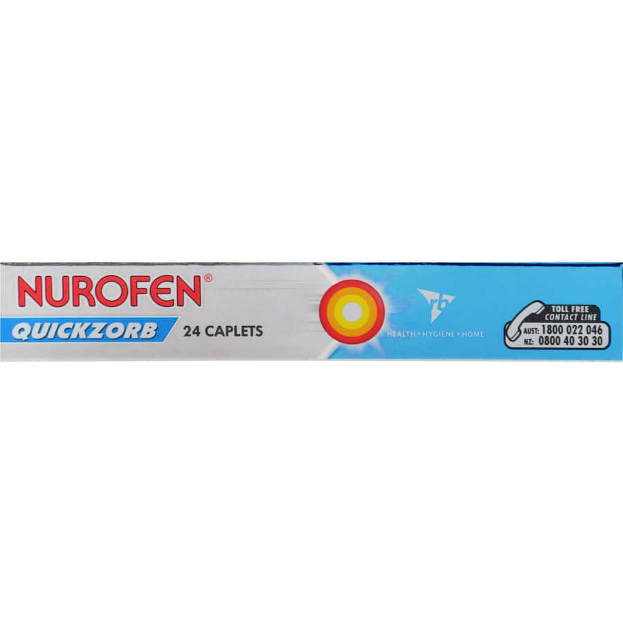 Nurofen Quickzorb caplets offer fast-acting relief for headaches, muscular pain, and more with rapid absorption technology.