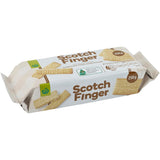 A pack of Woolworths Plain Scotch Finger Biscuits, buttery and crisp, perfect for tea time or snacks, no artificial additives.