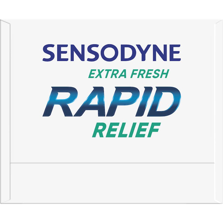 Sensodyne Sensitive Teeth Toothpaste for rapid relief, extra fresh flavor, and protection against tooth sensitivity.