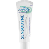 Sensodyne Sensitive Teeth Toothpaste for rapid relief and fresh flavor, ideal for sensitive teeth and gentle oral care.