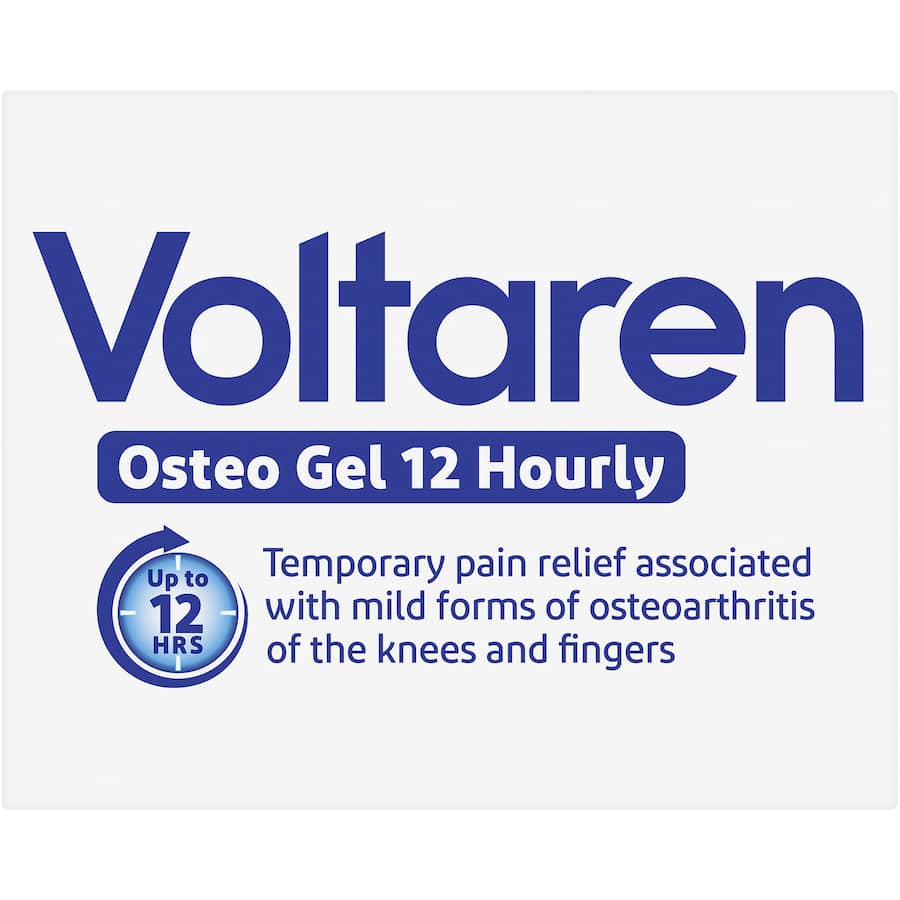 Voltaren Osteo Gel 12 Hourly provides targeted, odor-free relief from osteoarthritis pain with a non-greasy, easy-apply formula.