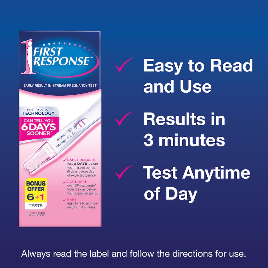 First Response Pregnancy Test Kit Instream 7pack