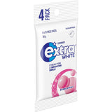 Wrigley's Extra Chewing Gum White Bubble Mint in a 4 pack, offering fresh breath and oral health benefits with a delicious mint flavor.