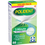 Polident 3 Minute Daily Cleanser For Dentures And Partials 66pack