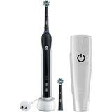 Oral B Pro 800 Electric Toothbrush with 3D cleaning action, pressure sensor, and travel case for superior plaque removal.