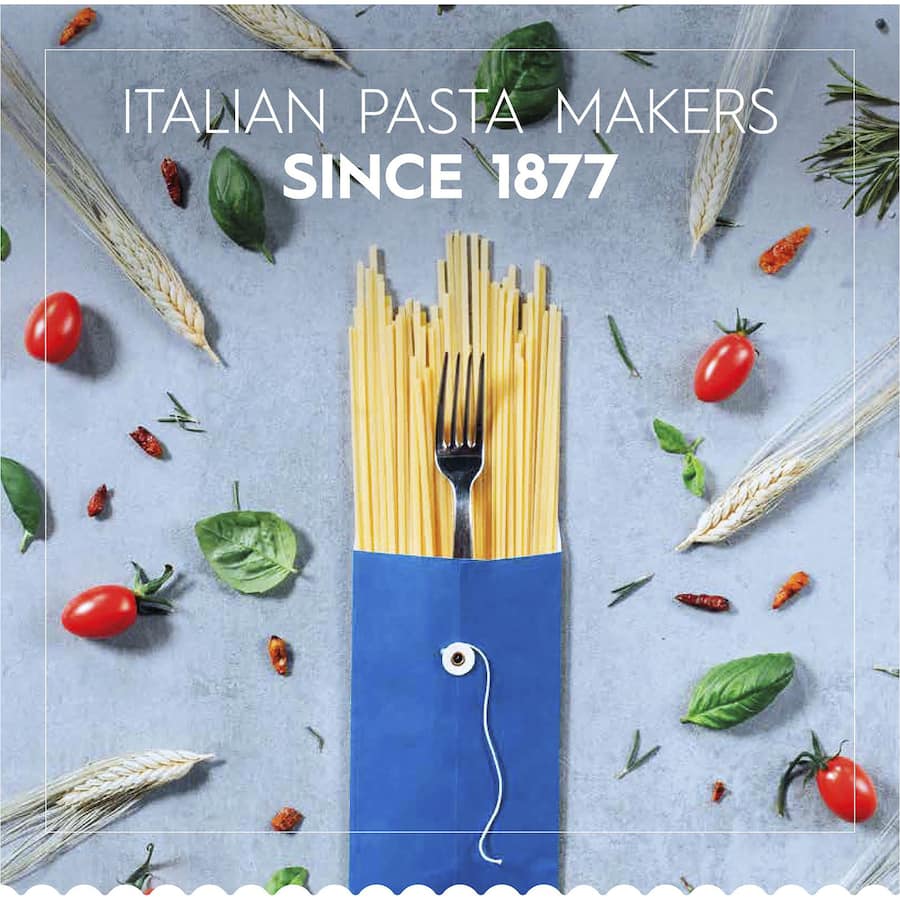 Barilla Pasta Spaghetti No. 5 in a classic blue box, perfect for al dente dishes and versatile sauces.