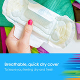 U By Kotex Ultra Thins Sport Pads with wings offer secure, breathable protection for active women during medium flow days.