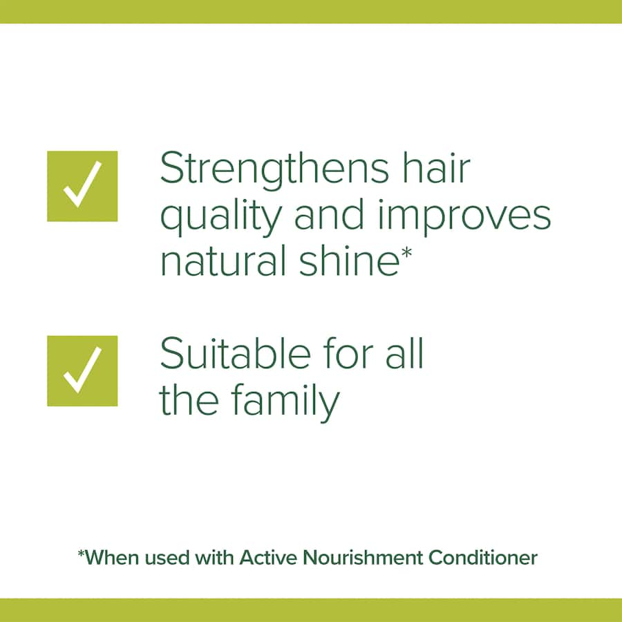 Palmolive Naturals Shampoo with Aloe Vera and fruit vitamins for nourishing, shiny, and easy-to-style normal hair.