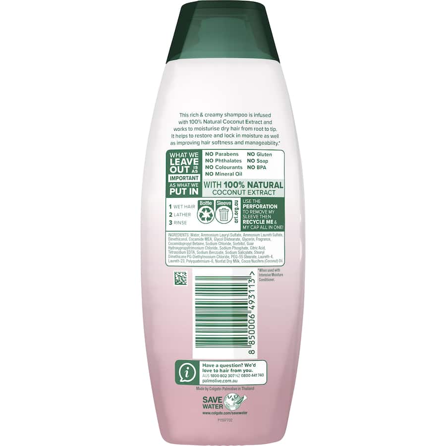 Palmolive Naturals Shampoo Intensive Moisture Dry Hair 350mL