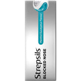 Strepsils Plus Lozenges for blocked nose relief with menthol and eucalyptus, easing cold symptoms and soothing throat discomfort.