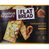 Huntley & Palmers Baked Flat Bread with Caramelised Onion, perfect for snacking, dips, and entertaining with a savory flavor.