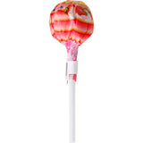 Chupa Chups Original Lollipop showcasing classic flavors: cola, strawberry & cream, and strawberry & watermelon.