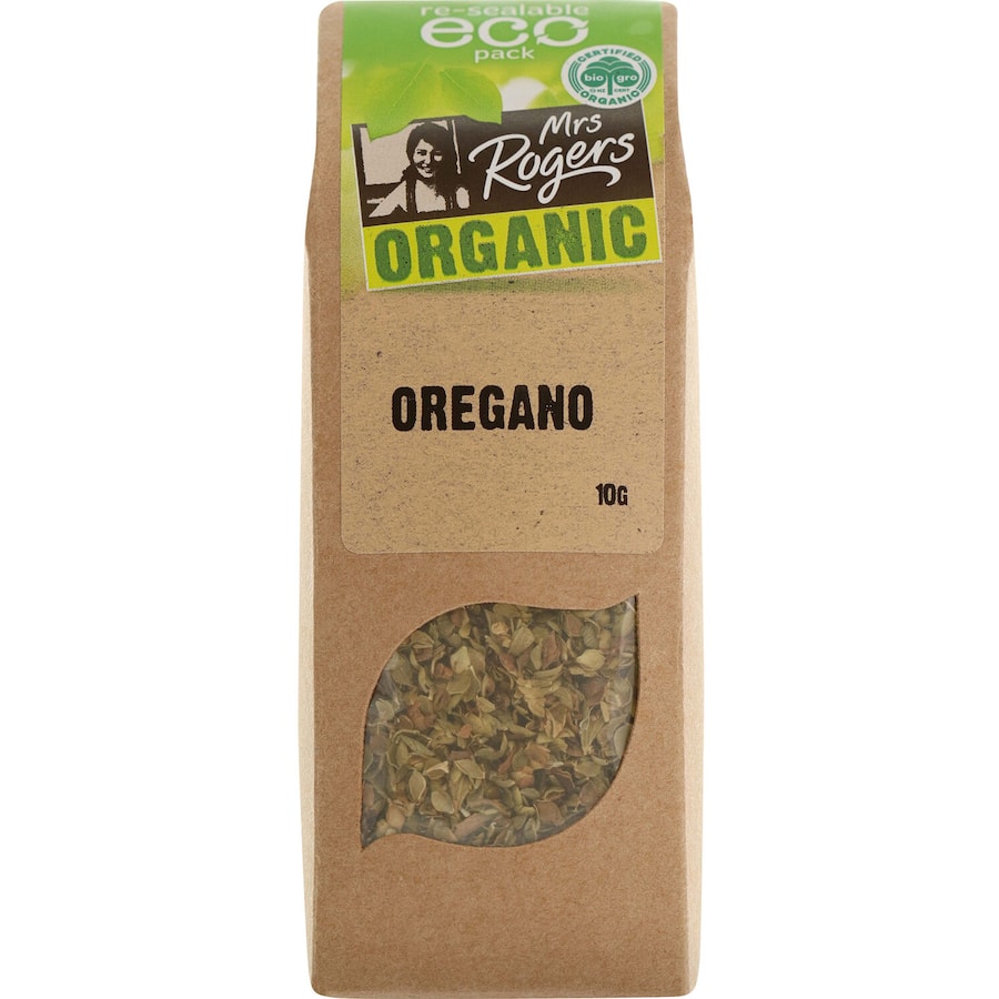 Organic oregano in Eco Pack, perfect for Mediterranean dishes and enhancing flavors in woodfire pizzas and focaccia.