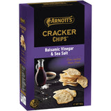 Arnotts Cracker Chips Sea Salt & Balsamic Vinegar, a crunchy snack with bold flavors, perfect for gatherings or on-the-go.