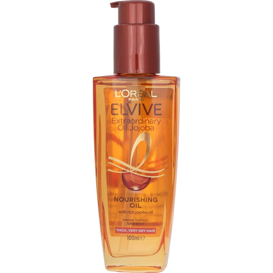 L'Oreal Paris Extraordinary Oil treatment, enriched with 6 flower oils for shiny, healthy, and manageable hair.