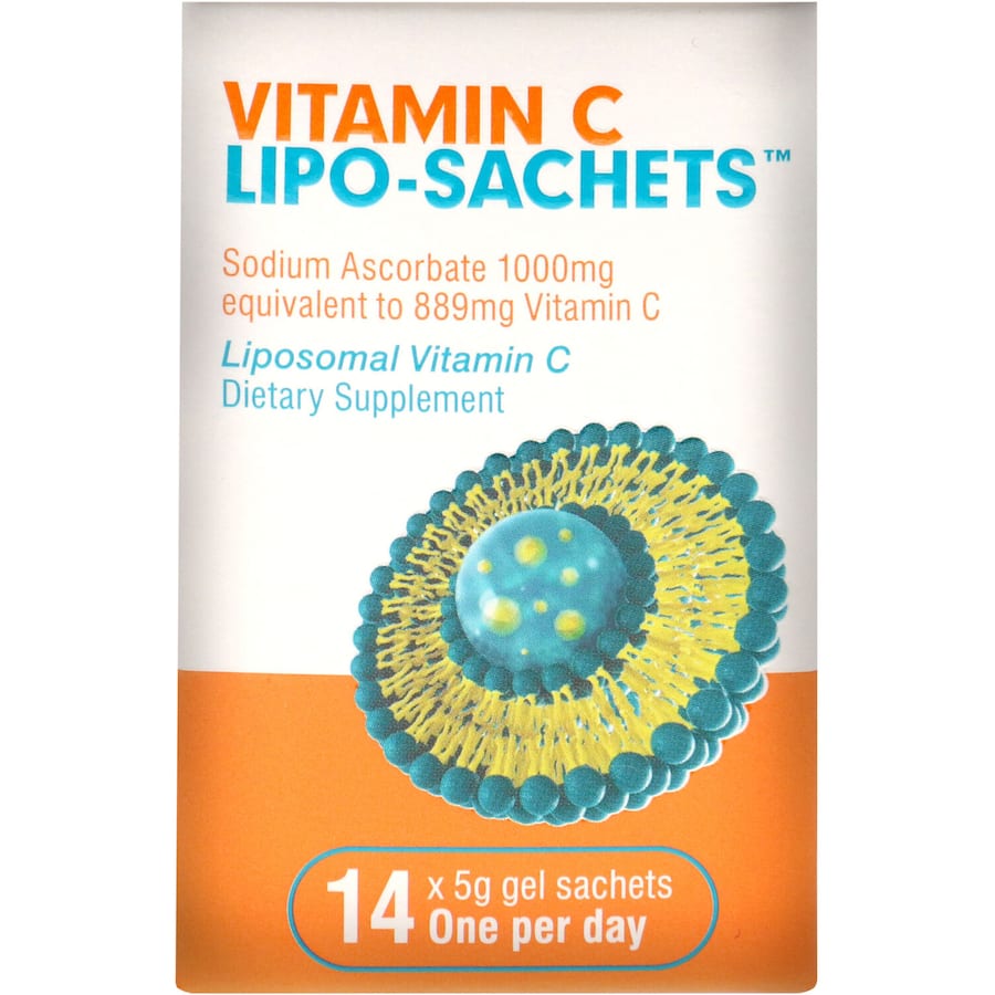 Lipo-sachet Vitamin C: convenient sachets of high-bioavailable vitamin C for immune support and skin health.