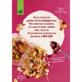 Woolworths Great Start Antioxidant Cereal with oats and berries, packed with vitamins, fiber, and antioxidants for a nutritious breakfast.