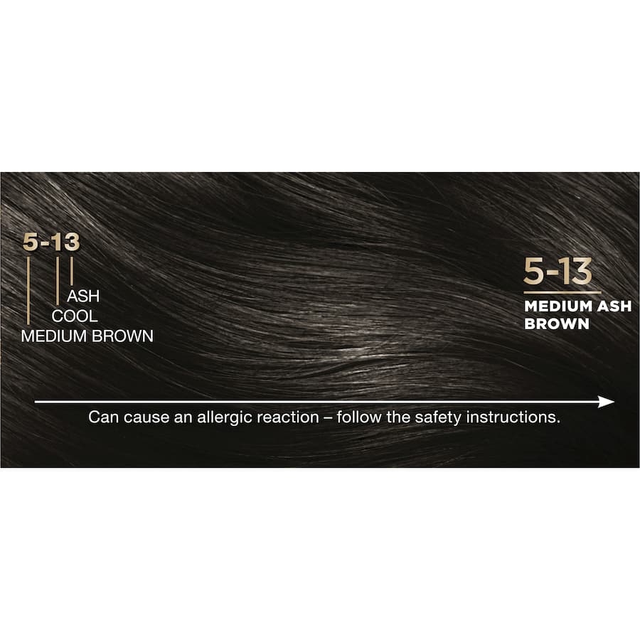 Napro Palette Hair Colour Medium Ash Brown 5.13, a nourishing shade with cool undertones for vibrant, healthy-looking hair.