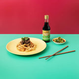 Lee Kum Kee Gluten Free Soy Sauce, premium brewed, rich umami flavor for marinating, dipping, and stir-frying dishes.