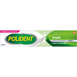 Polident Denture Adhesive Cream in Fresh Mint ensures a strong hold and fresh feeling for denture wearers all day long.
