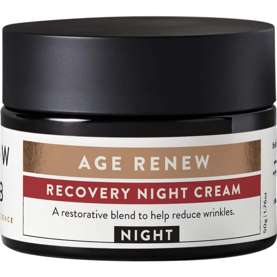 Luxurious night cream restoring skin with anti-aging ingredients for a youthful, radiant complexion while you sleep.