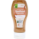 Creamy Woolworths Seafood Mayonnaise made with free-range eggs, ideal for enhancing seafood dishes and salads.