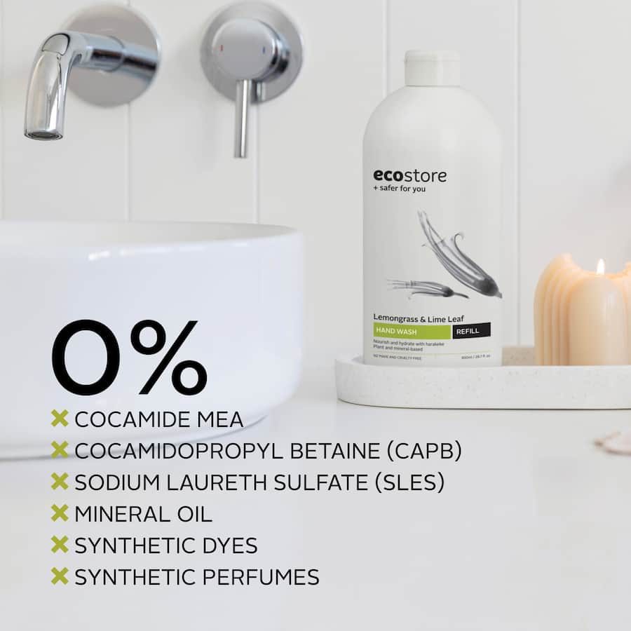 Ecostore Hand Wash Lemongrass Refill 850mL