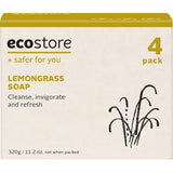 Gentle plant-based lemongrass soap, nourishing skin while providing a refreshing, eco-friendly cleansing experience.