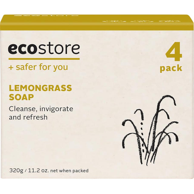 Gentle plant-based lemongrass soap, nourishing skin while providing a refreshing, eco-friendly cleansing experience.