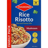Delicious Diamond Rice Risotto Mushroom featuring premium rice and pasta, ready in 20 minutes for a gourmet meal.