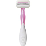 BIC Soleil Sensitive Disposable Razors featuring a Comfort Shield, aloe vera strip, and 3 flexible blades for a gentle shave.