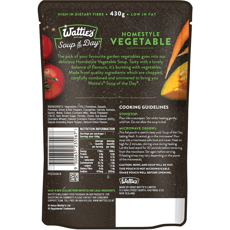 Wattie's Soup Of The Day Soup Homestyle Vegetable Pouch