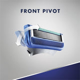 Close-up of Gillette 5 Razor Blades Sport featuring five anti-friction blades for a smooth, comfortable shave.
