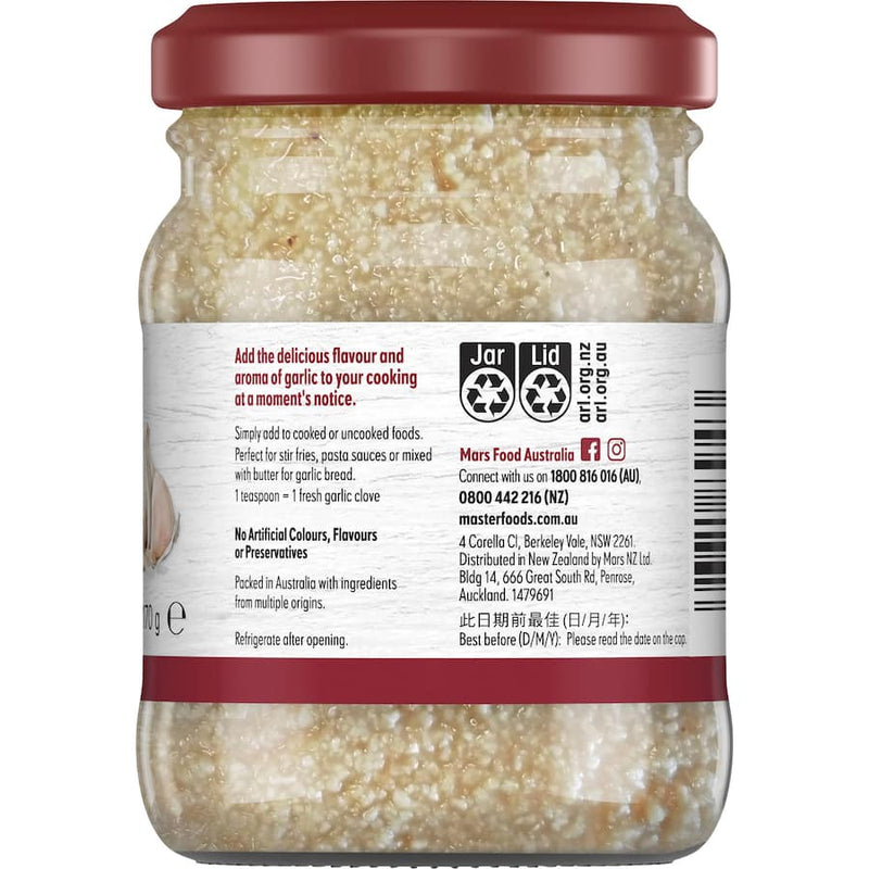 Masterfoods Garlic Finely Crushed