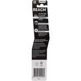 Reach Between Toothbrush Medium with multi-level bristles for deep cleaning, rounded ends for gentle gum protection.
