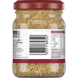 Finely chopped ginger in a jar, perfect for enhancing Asian and Indian dishes with fresh, sweet, and spicy flavor.