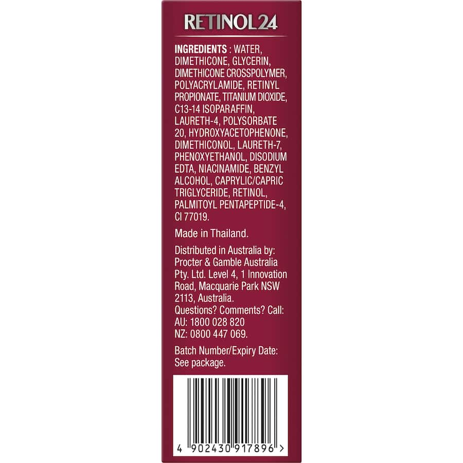 Olay Regenerist Retinol24 Night Serum with retinol and niacinamide for youthful, hydrated skin while you sleep.