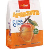 Sunreal Apricots 200g pack featuring chewy, sun-ripened dried apricots, perfect for healthy snacking anytime.