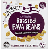 Crispy fava bean snacks with sea salt and balsamic vinegar, packed with plant-based protein and fiber for guilt-free enjoyment.