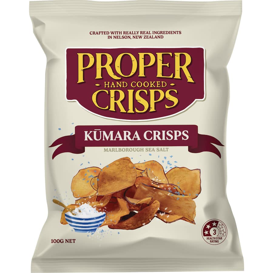 Proper Crisps Kumara Chips Seasalt