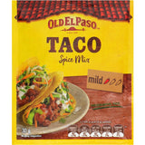 Old El Paso Mexican Taco Seasoning Mix, featuring spices like cumin and oregano for easy, flavorful taco meals.