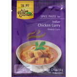 Asian Home Gourmet Indian Chicken Curry Madras paste with spices for a flavorful, versatile curry dish, easily prepared at home.