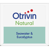 Otrivin Natural Nasal Spray with seawater and eucalyptus for natural relief from nasal congestion and easy breathing.