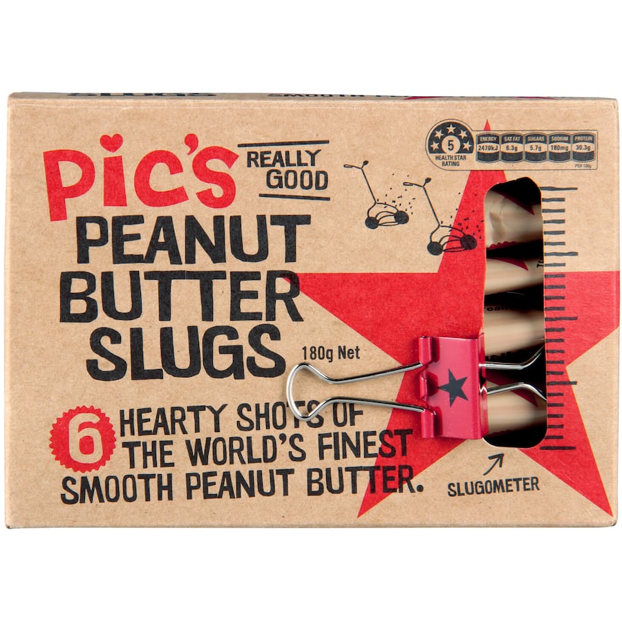 Portable Pics Peanut Butter Slugs offer creamy, protein-packed energy for active lifestyles and healthy snacking on the go.