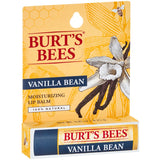 Burt's Bees Vanilla Bean Lip Balm, a hydrating, natural lip treatment that softens and protects with a delightful vanilla flavor.