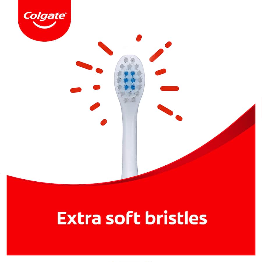 Colgate Kids Baby Toothbrush for 0-2 years with extra soft bristles, small head, and non-slip handle for easy use.