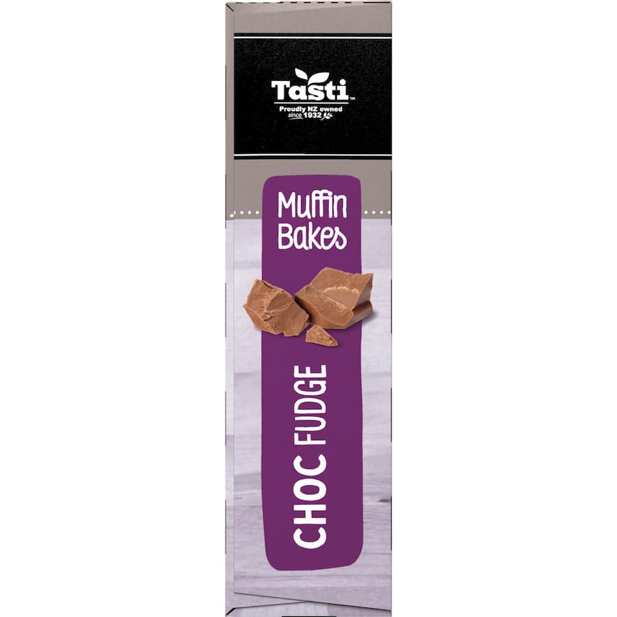 Tasti Muffin Bakes Cake Bars Choc Fudge: Soft chocolate muffin bars with a creamy fudge filling, perfect for any occasion.